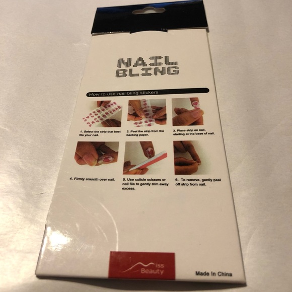 Pink Heart Nail Bling Stickers from Iss Beauty - Picture 2 of 4